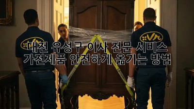 대전 유성구 이사 전문 서비스: 가전제품 안전하게 옮기는 방법